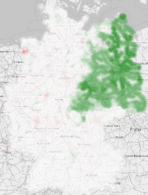 Reisezeitänderungen von München